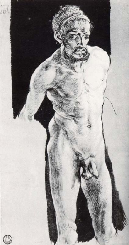 Albrecht Durer Self-portrait in the nude oil painting image